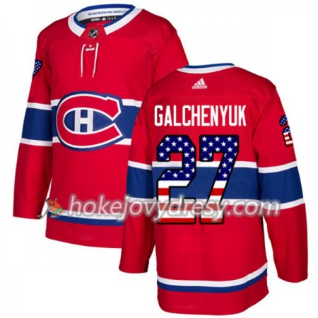 Pánské Hokejový Dres Montreal Canadiens Alex Galchenyuk 27 2017-2018 USA Flag Fashion Černá Adidas Authentic